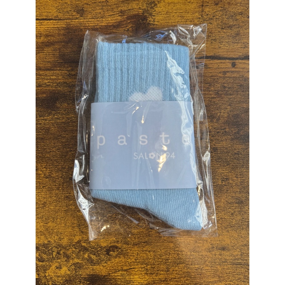 Cj Hendry Pastel Kid Socks Salon 94 Light Blue Heart Art Merchandise New